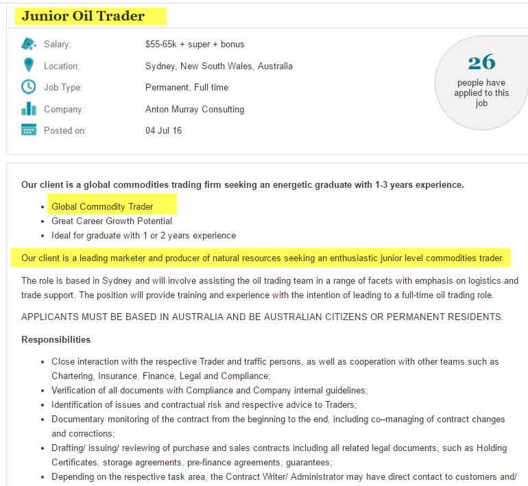 Commodity Trader