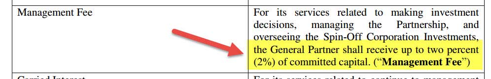 Managment Fees LP GP