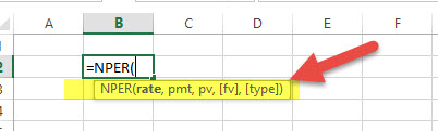 NPER - Financial Functions in Excel