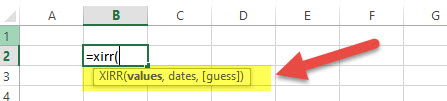 XIRR - Financial Functions in Excel