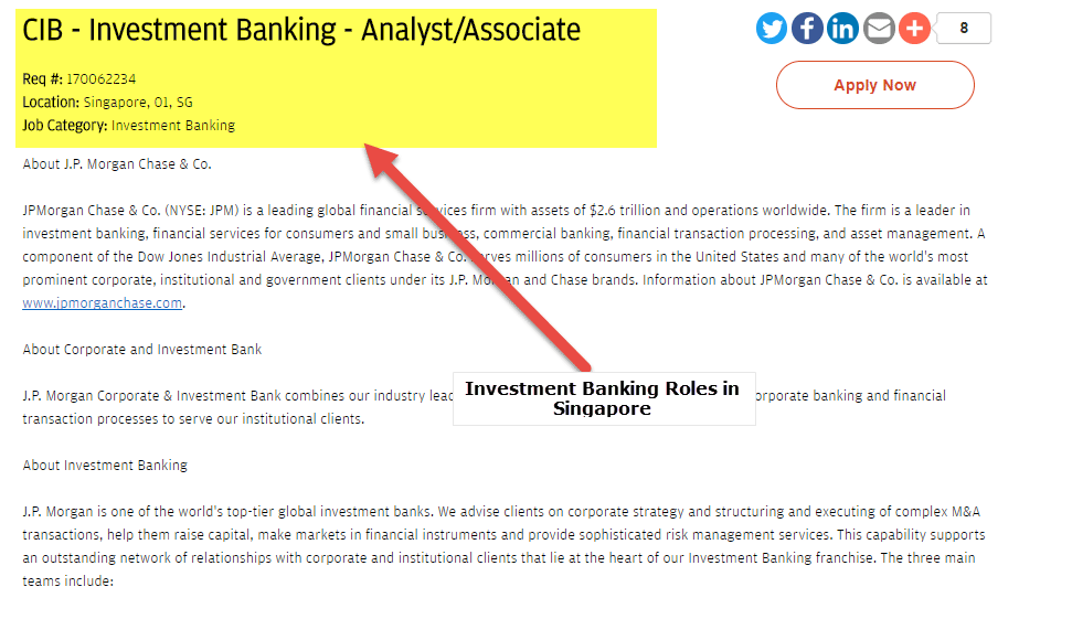 Investment Banking in Singapore