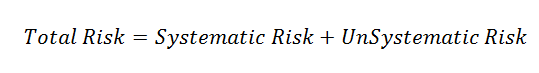 Systematic Risk vs Unsystematic Risk formula