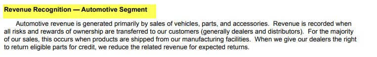 Accounting Policies - Revenue