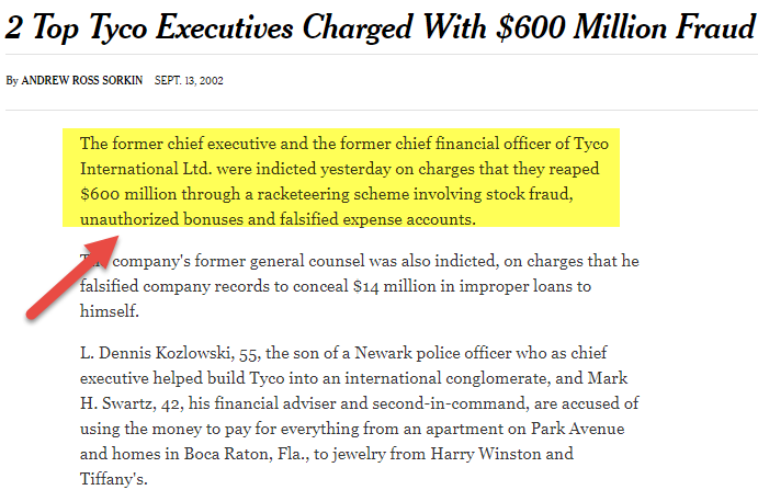 Tyco Accounting Scandal