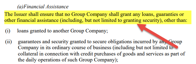Negative Debt Covenants