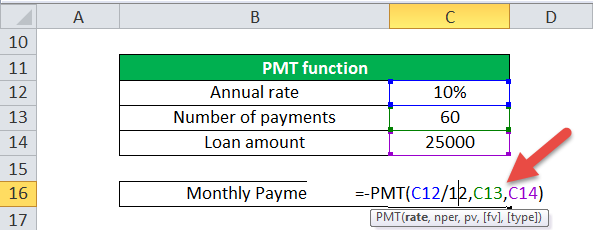 PMT Function (Example-1-2)