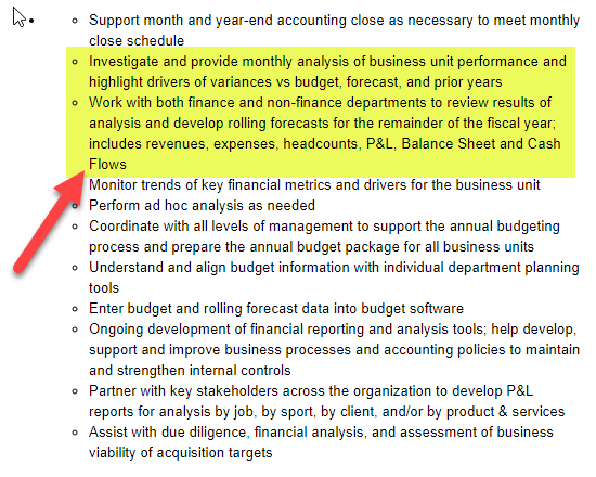 Financial Analyst Job Description 1