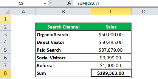 INDIRECT Function in Excel Example 1-19