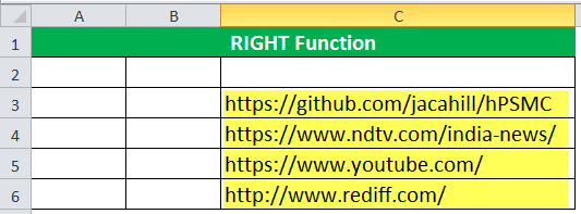 RIGHT Function Example 7