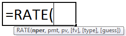 Rate Formula