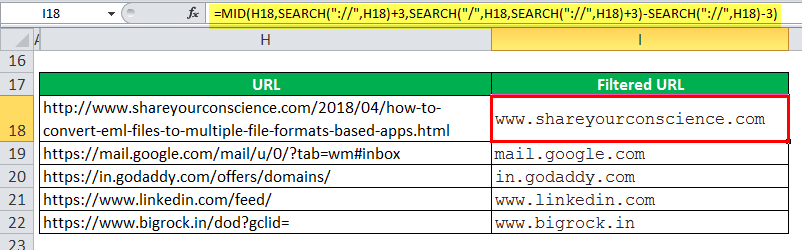 MID Function Example 4