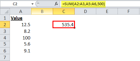 SUM Example 5