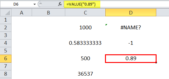 VALUE Example 8
