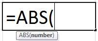 Excel ABS Function