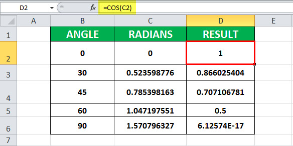 COS Example 1-1