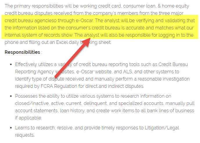 Consumer Credit Analyst