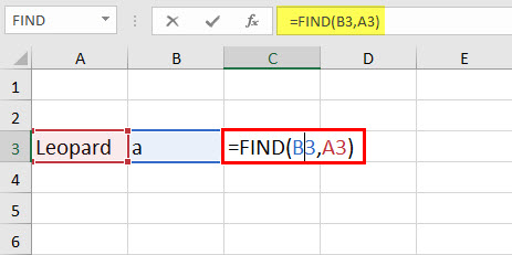 FIND Function Example 1-1