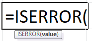 ISERROR Formula