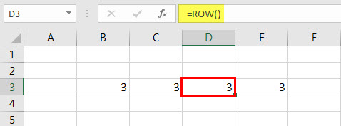 ROW Function 2