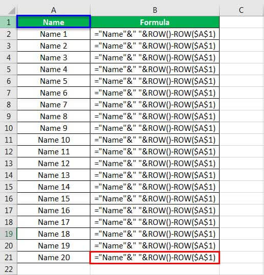 ROW Function 9