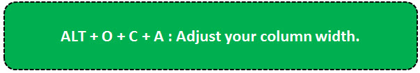 Adjust Your Column Width