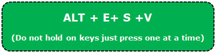TOP 20 excel shortcuts - Paste as Values