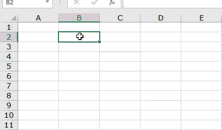 excel short cut - cntrl + Space fpr column