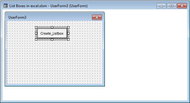 List Box in Excel 20