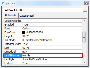 List Box in Excel 9