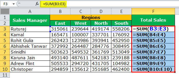 Print formula using show formula - step 2