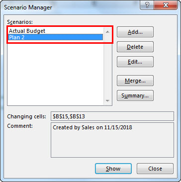 Scenario Manager - Step 4-7