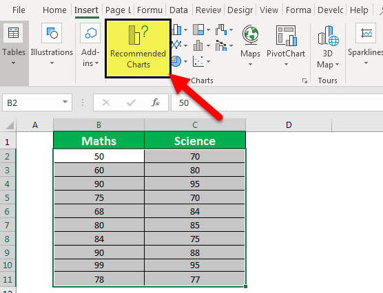 Stacked Column Chart - Step 2