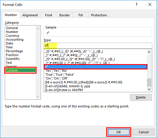 Superscript in Excel - Char Function Method 3