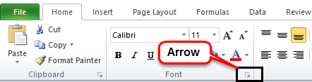 Superscript in Excel