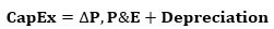 capital expenditure formula