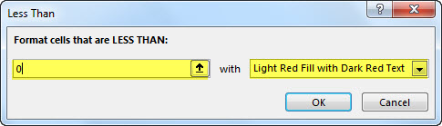 conditional formatting example 4-5