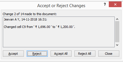 validate changes step 3