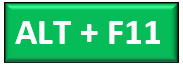 ALT + F11