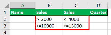Advance Filter in Excel Example 4
