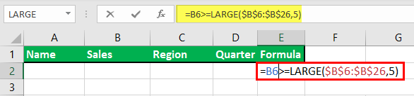 Excel Example 7