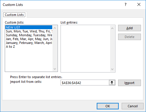 Creating Custom list (Custom List box)