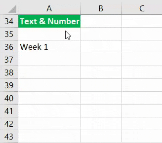 Example (Text and Numbers)
