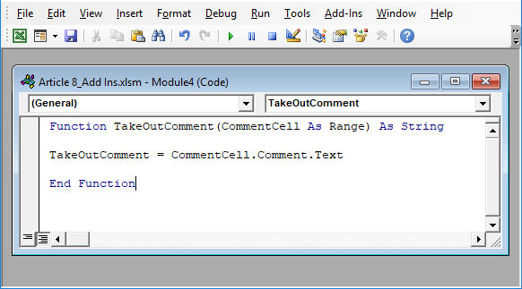 Excel Add-Ins - example 1-2