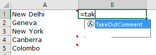 Excel Add-Ins - example 1-8