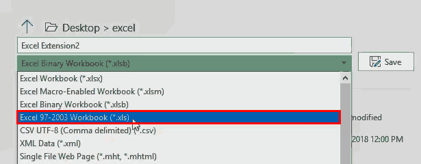 Excel Extensions (File Format 4 XLS)