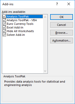 Excel Extensions (File Format 5 xlam) 1