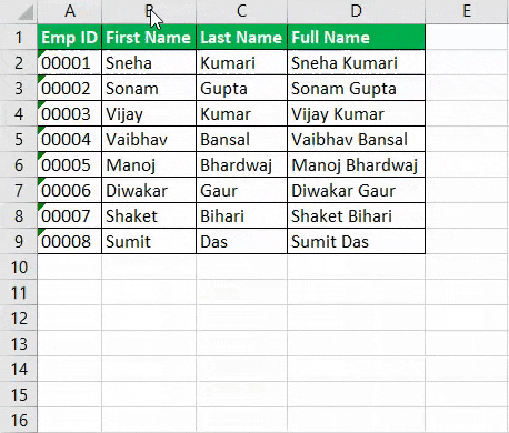 Hide Column using Column Width