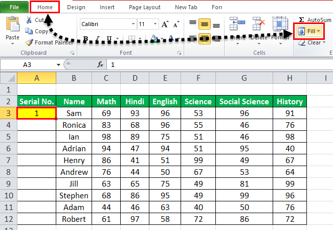 Number in Excel Example 2-1