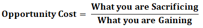 Opportunity Cost Formula 1