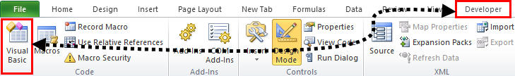 VBA Code step 1
